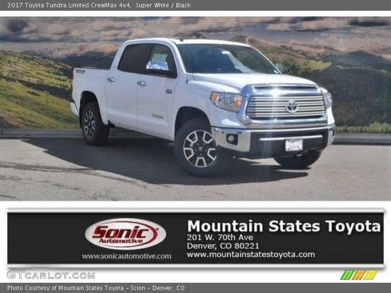 Super White / Black 2017 Toyota Tundra Limited CrewMax 4x4