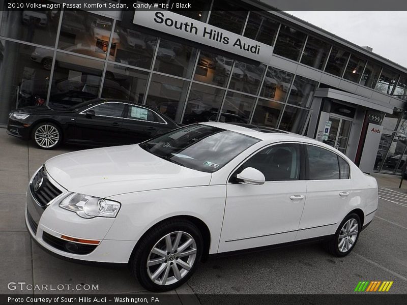 Candy White / Black 2010 Volkswagen Passat Komfort Sedan