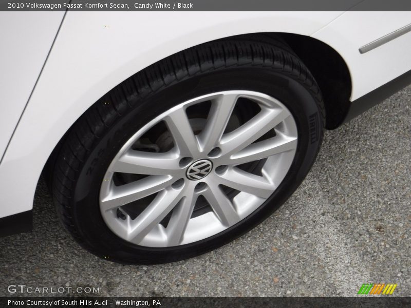 Candy White / Black 2010 Volkswagen Passat Komfort Sedan