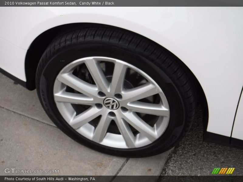 Candy White / Black 2010 Volkswagen Passat Komfort Sedan