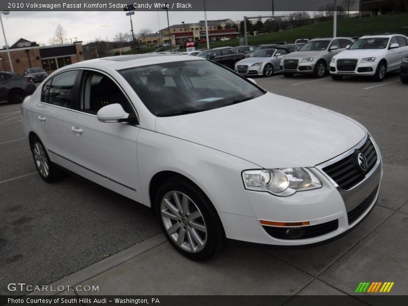 Candy White / Black 2010 Volkswagen Passat Komfort Sedan