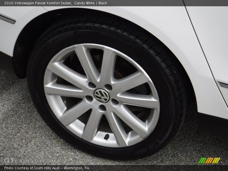 Candy White / Black 2010 Volkswagen Passat Komfort Sedan