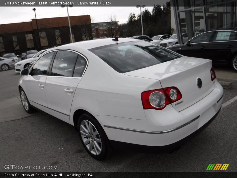 Candy White / Black 2010 Volkswagen Passat Komfort Sedan