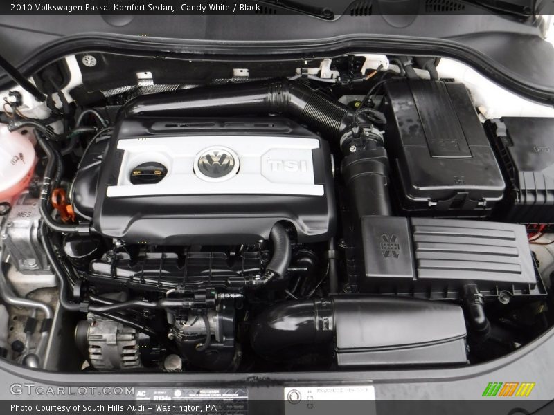 Candy White / Black 2010 Volkswagen Passat Komfort Sedan