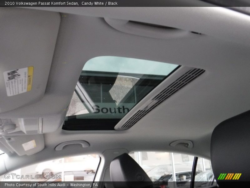 Candy White / Black 2010 Volkswagen Passat Komfort Sedan