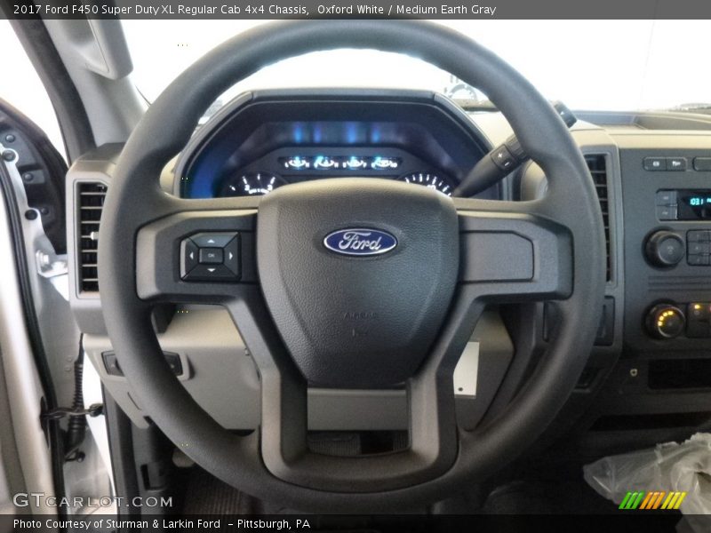 Oxford White / Medium Earth Gray 2017 Ford F450 Super Duty XL Regular Cab 4x4 Chassis