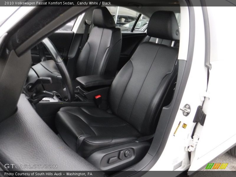 Candy White / Black 2010 Volkswagen Passat Komfort Sedan