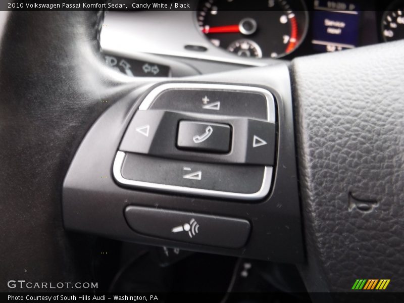 Candy White / Black 2010 Volkswagen Passat Komfort Sedan
