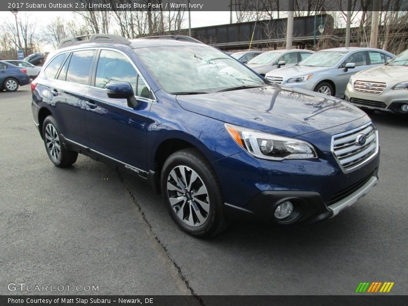 Lapis Blue Pearl / Warm Ivory 2017 Subaru Outback 2.5i Limited