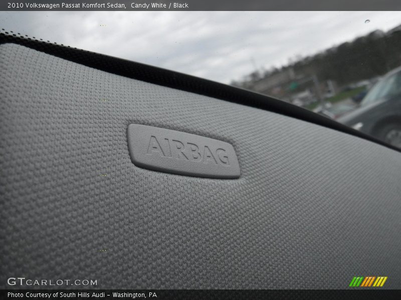 Candy White / Black 2010 Volkswagen Passat Komfort Sedan