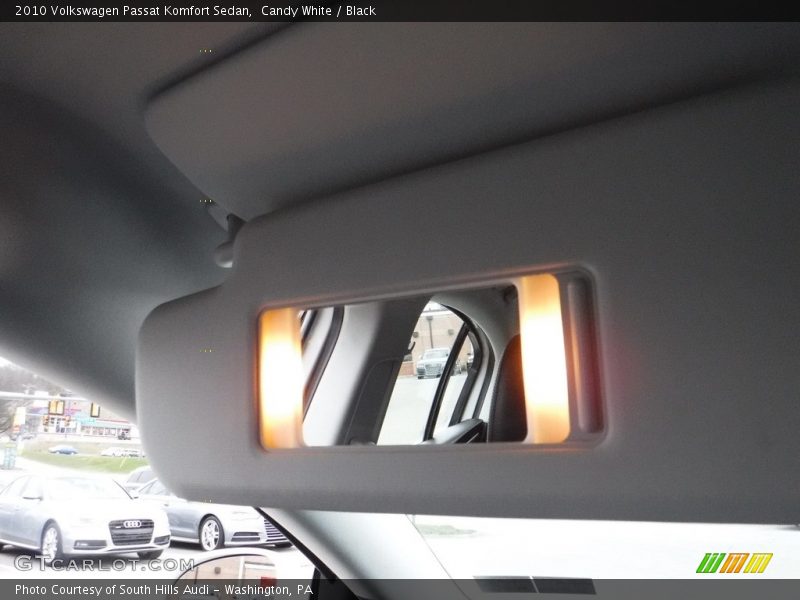 Candy White / Black 2010 Volkswagen Passat Komfort Sedan