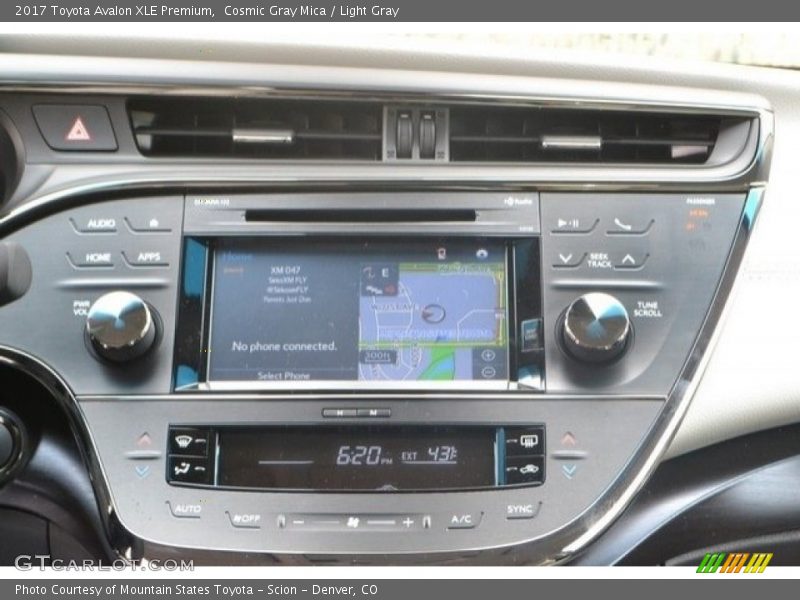 Cosmic Gray Mica / Light Gray 2017 Toyota Avalon XLE Premium