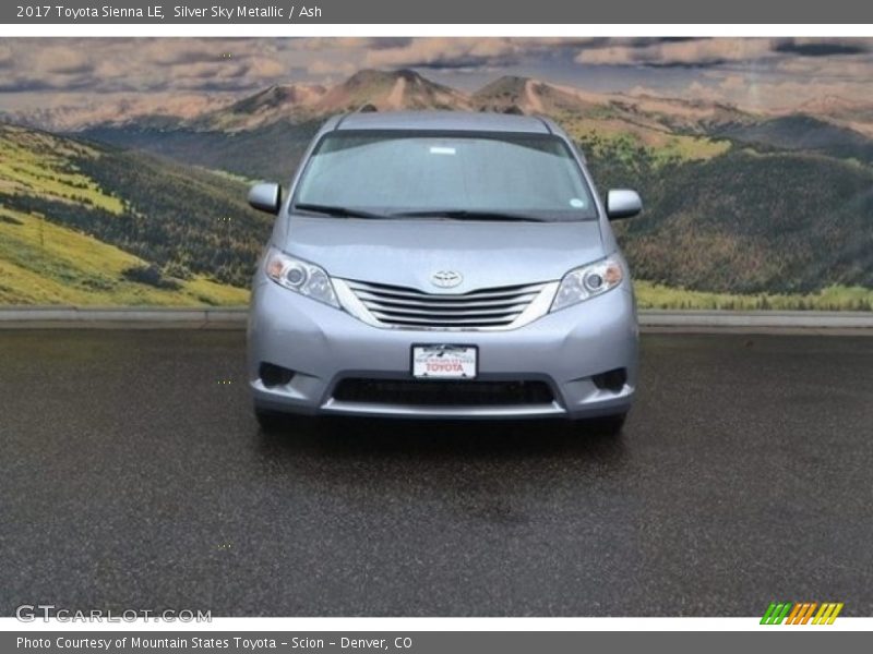 Silver Sky Metallic / Ash 2017 Toyota Sienna LE