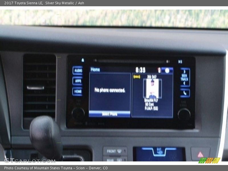 Silver Sky Metallic / Ash 2017 Toyota Sienna LE