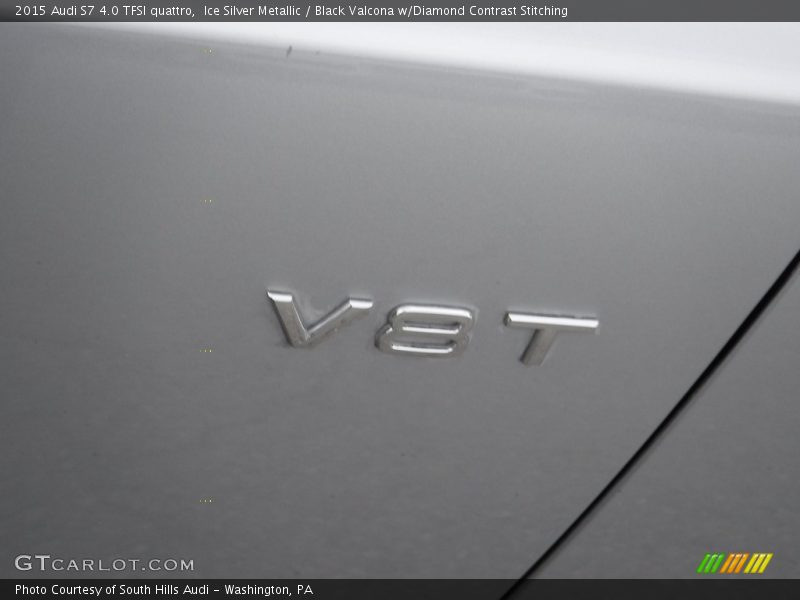 Ice Silver Metallic / Black Valcona w/Diamond Contrast Stitching 2015 Audi S7 4.0 TFSI quattro