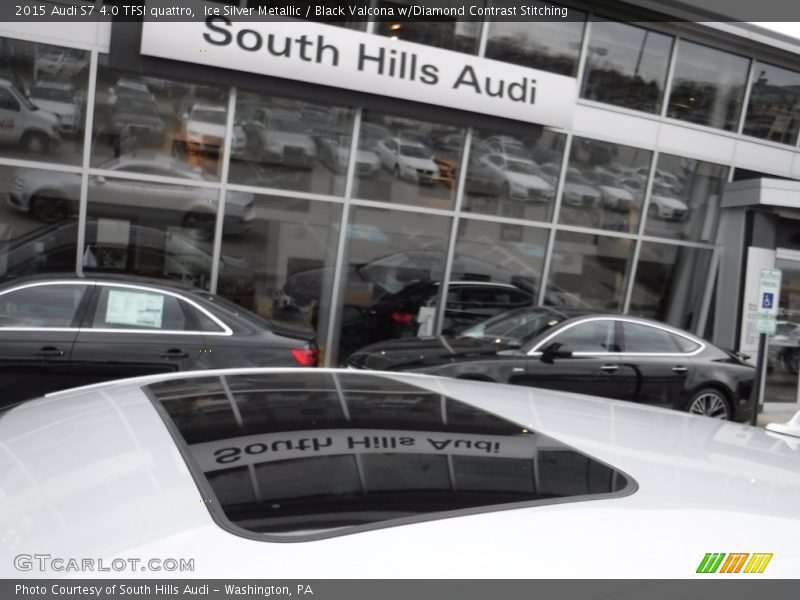 Ice Silver Metallic / Black Valcona w/Diamond Contrast Stitching 2015 Audi S7 4.0 TFSI quattro