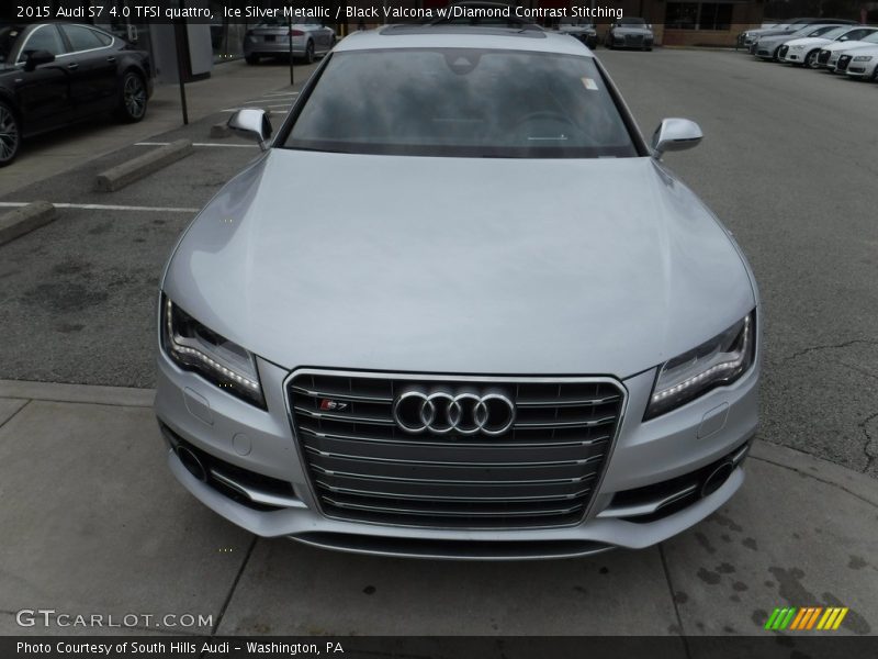 Ice Silver Metallic / Black Valcona w/Diamond Contrast Stitching 2015 Audi S7 4.0 TFSI quattro