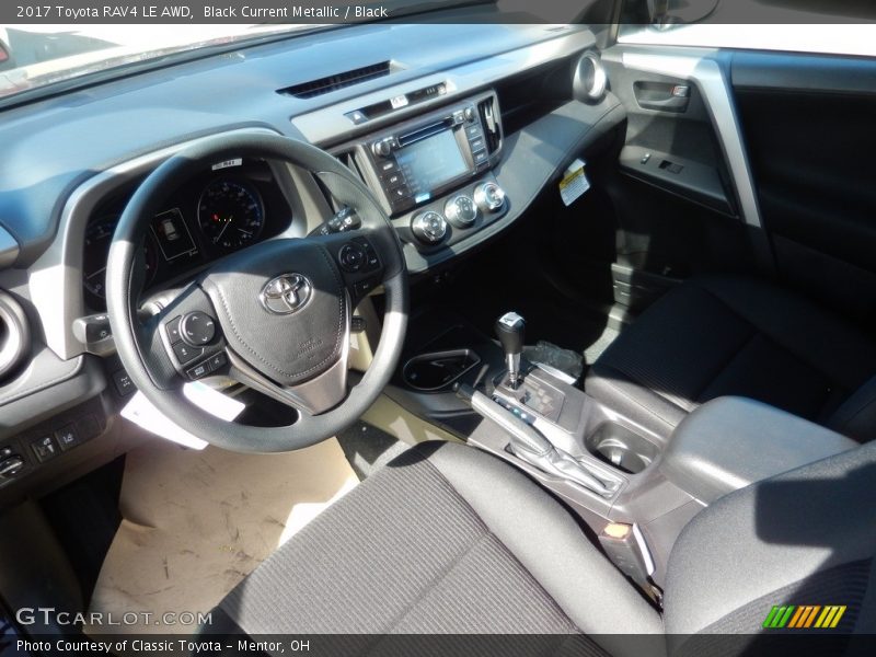 Black Current Metallic / Black 2017 Toyota RAV4 LE AWD