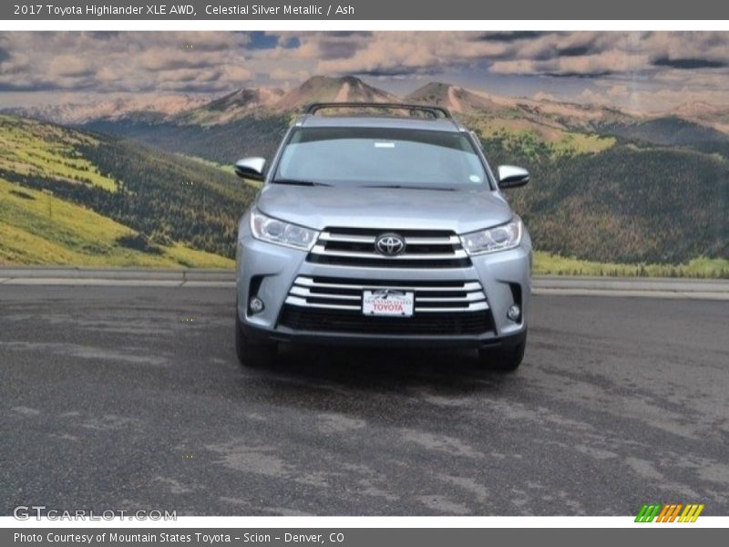Celestial Silver Metallic / Ash 2017 Toyota Highlander XLE AWD