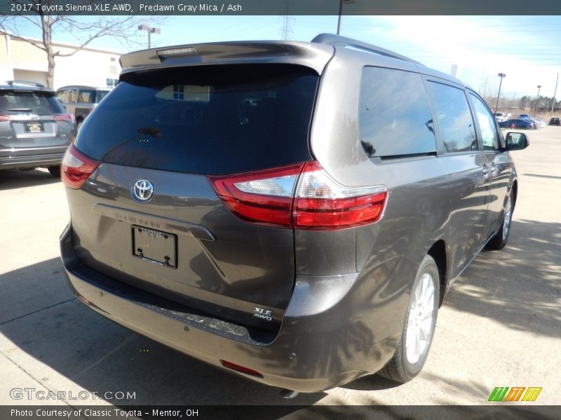Predawn Gray Mica / Ash 2017 Toyota Sienna XLE AWD