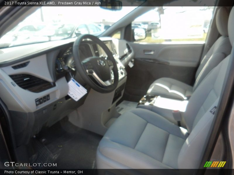 Predawn Gray Mica / Ash 2017 Toyota Sienna XLE AWD