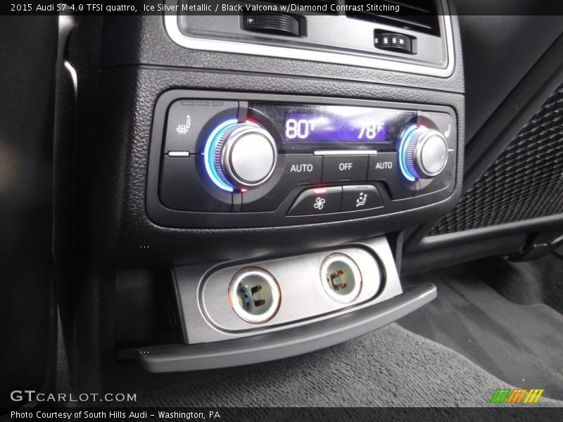 Ice Silver Metallic / Black Valcona w/Diamond Contrast Stitching 2015 Audi S7 4.0 TFSI quattro