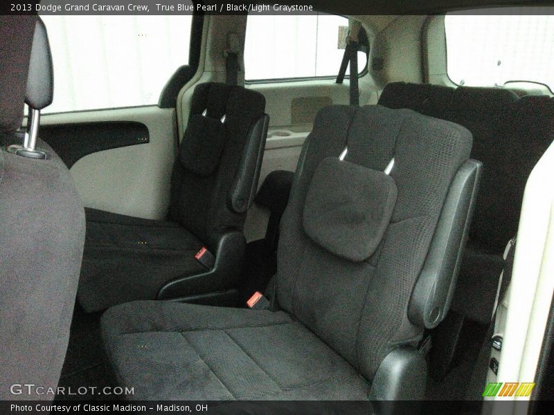 True Blue Pearl / Black/Light Graystone 2013 Dodge Grand Caravan Crew