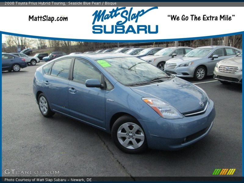 Seaside Blue Pearl / Bisque 2008 Toyota Prius Hybrid Touring