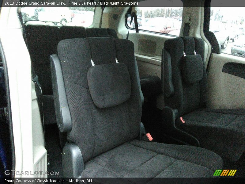 True Blue Pearl / Black/Light Graystone 2013 Dodge Grand Caravan Crew