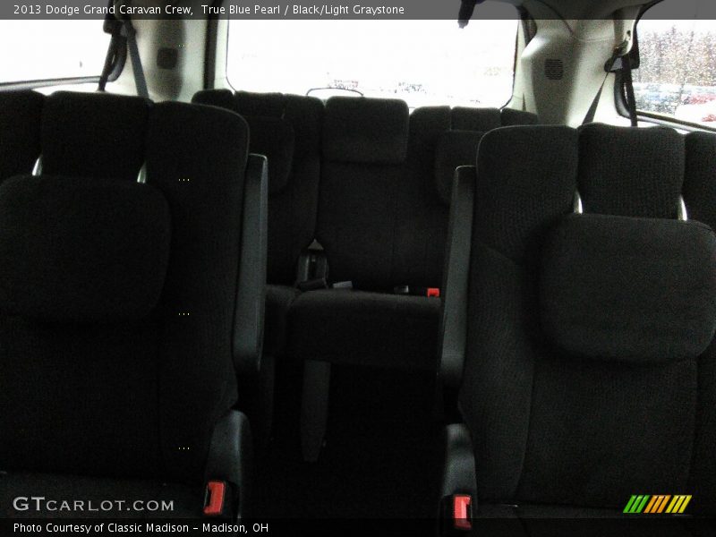 True Blue Pearl / Black/Light Graystone 2013 Dodge Grand Caravan Crew