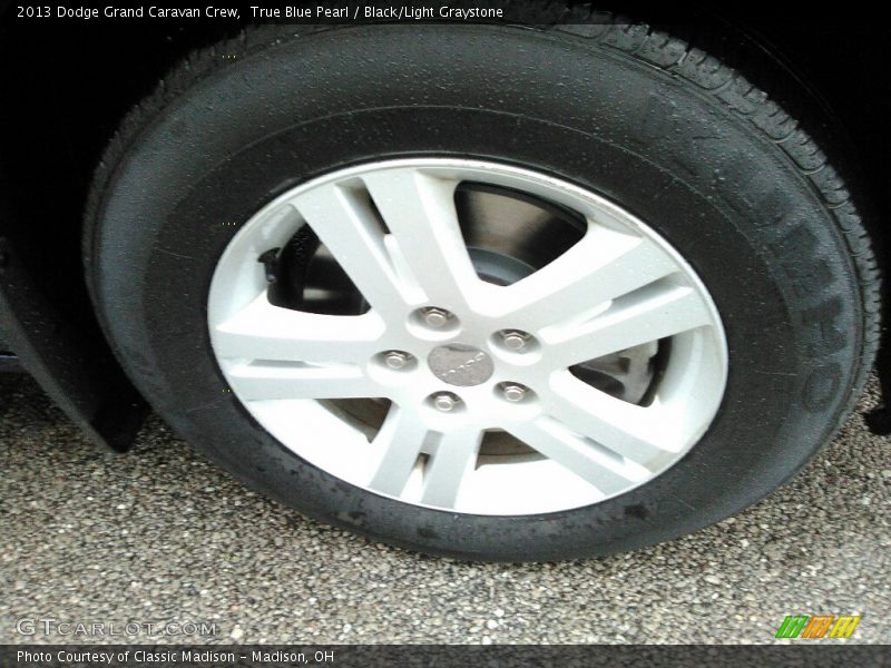 True Blue Pearl / Black/Light Graystone 2013 Dodge Grand Caravan Crew