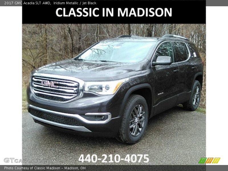 Iridium Metallic / Jet Black 2017 GMC Acadia SLT AWD