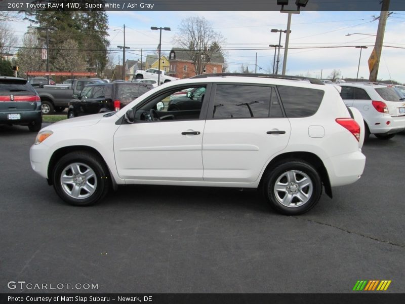 Super White / Ash Gray 2007 Toyota RAV4 4WD