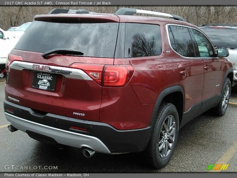 Crimson Red Tintcoat / Jet Black 2017 GMC Acadia SLT AWD