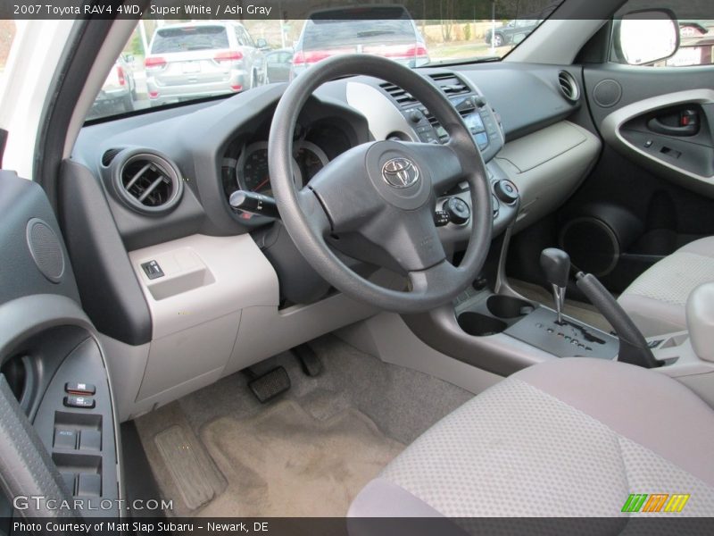 Super White / Ash Gray 2007 Toyota RAV4 4WD