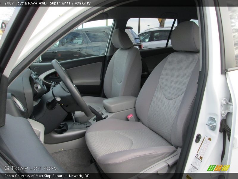 Super White / Ash Gray 2007 Toyota RAV4 4WD
