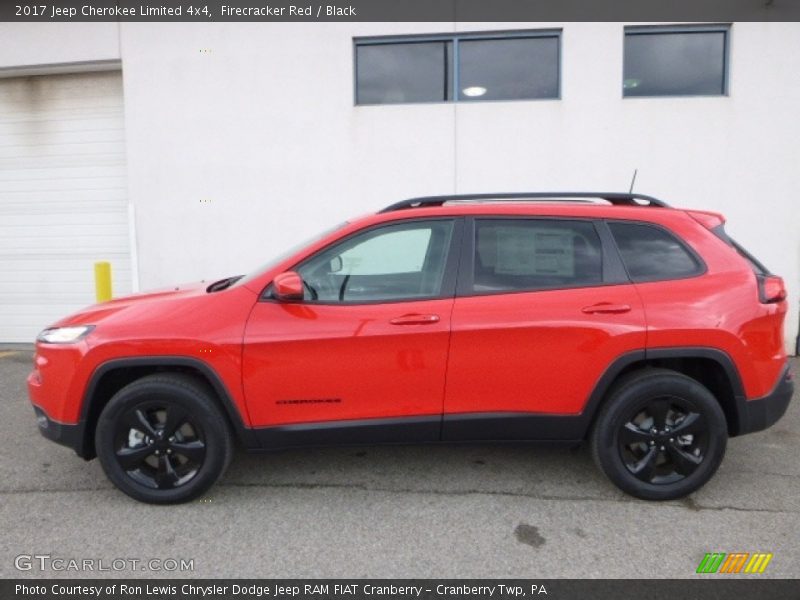 Firecracker Red / Black 2017 Jeep Cherokee Limited 4x4