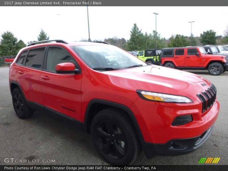 Firecracker Red / Black 2017 Jeep Cherokee Limited 4x4