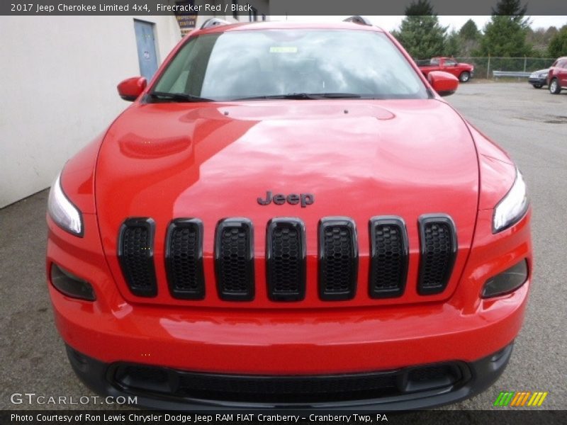 Firecracker Red / Black 2017 Jeep Cherokee Limited 4x4