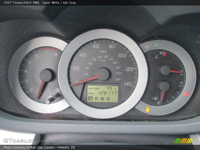 Super White / Ash Gray 2007 Toyota RAV4 4WD