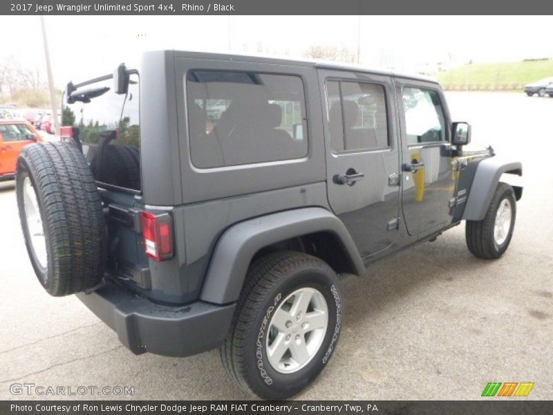 Rhino / Black 2017 Jeep Wrangler Unlimited Sport 4x4