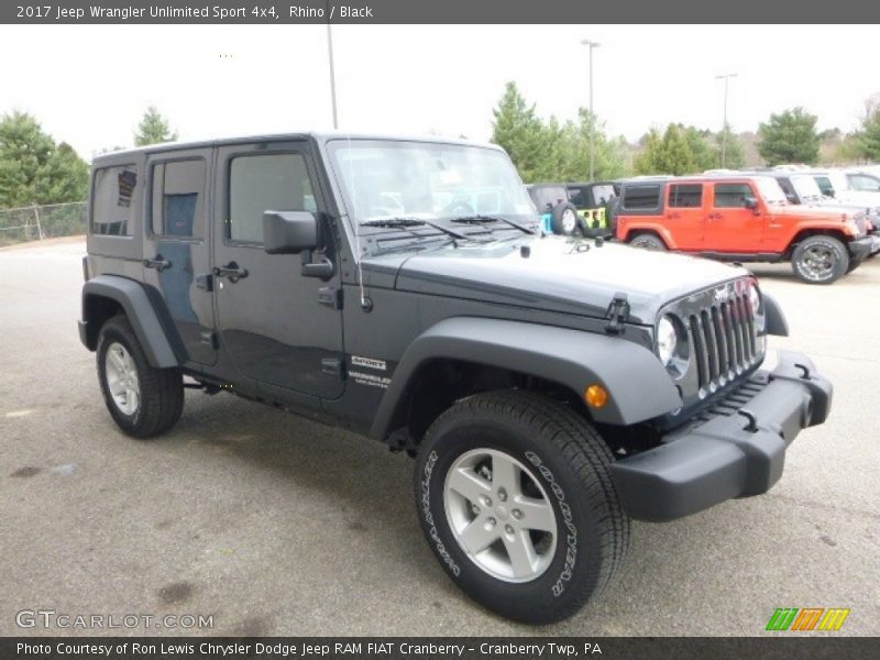 Rhino / Black 2017 Jeep Wrangler Unlimited Sport 4x4
