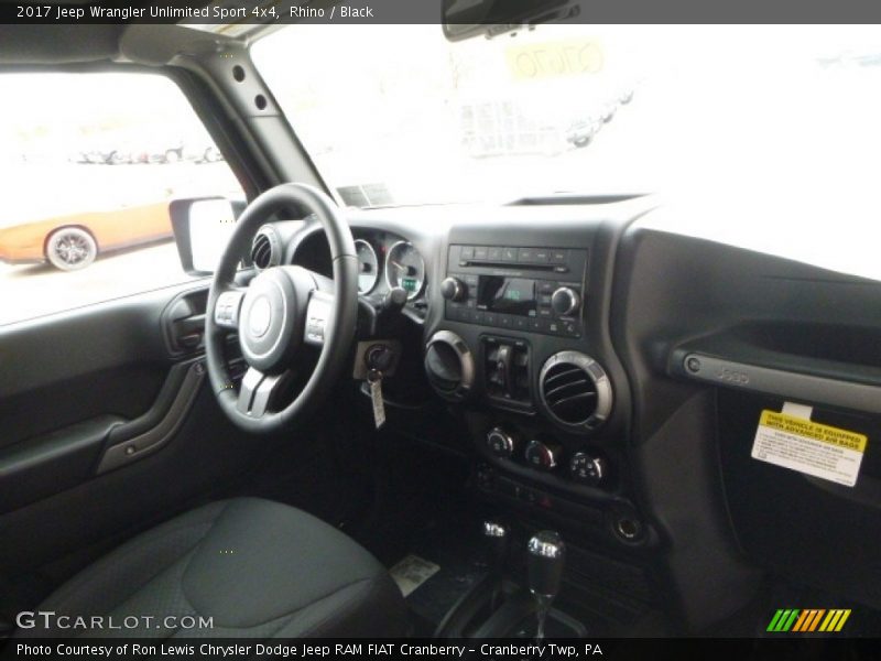Rhino / Black 2017 Jeep Wrangler Unlimited Sport 4x4