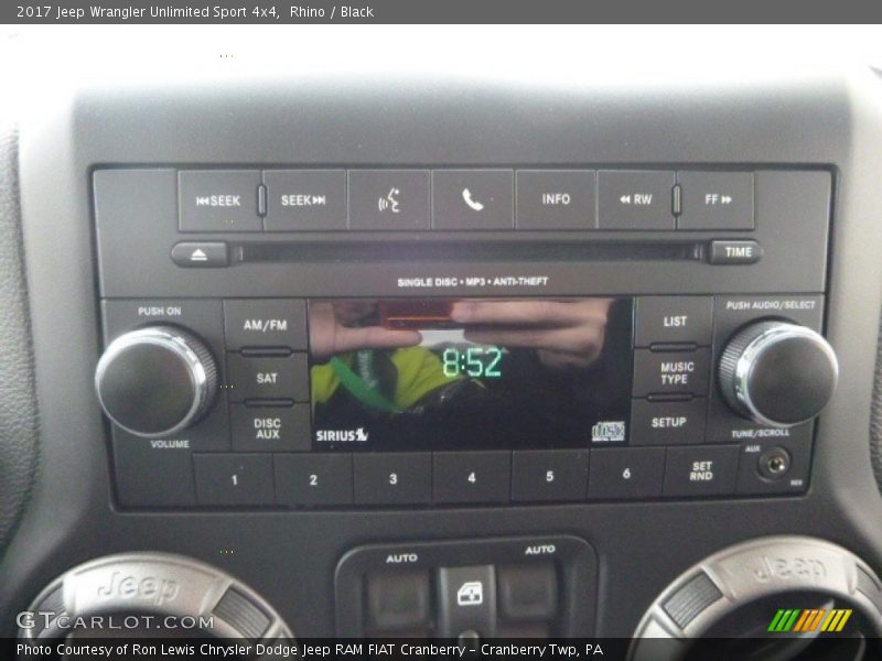 Rhino / Black 2017 Jeep Wrangler Unlimited Sport 4x4