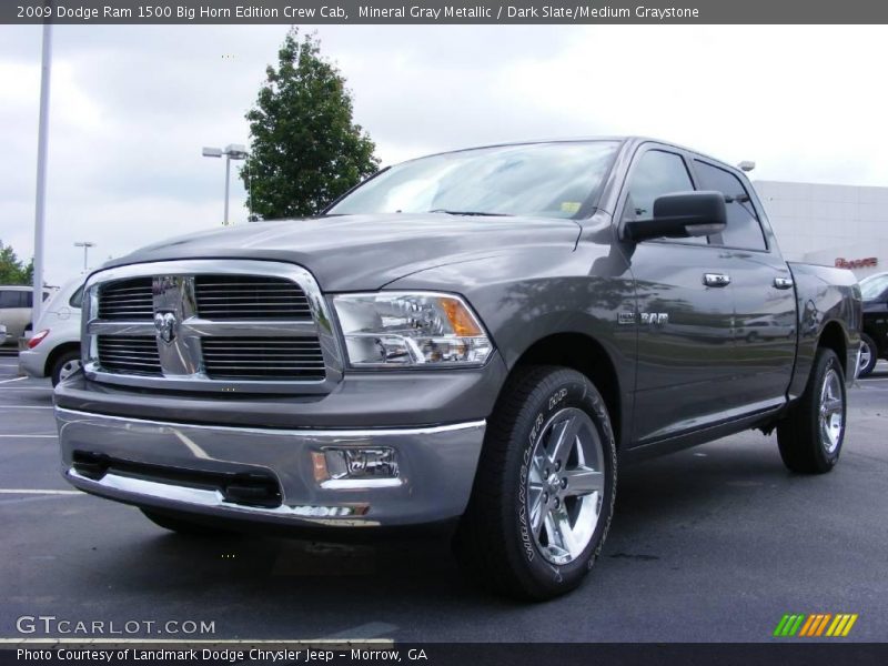 Mineral Gray Metallic / Dark Slate/Medium Graystone 2009 Dodge Ram 1500 Big Horn Edition Crew Cab