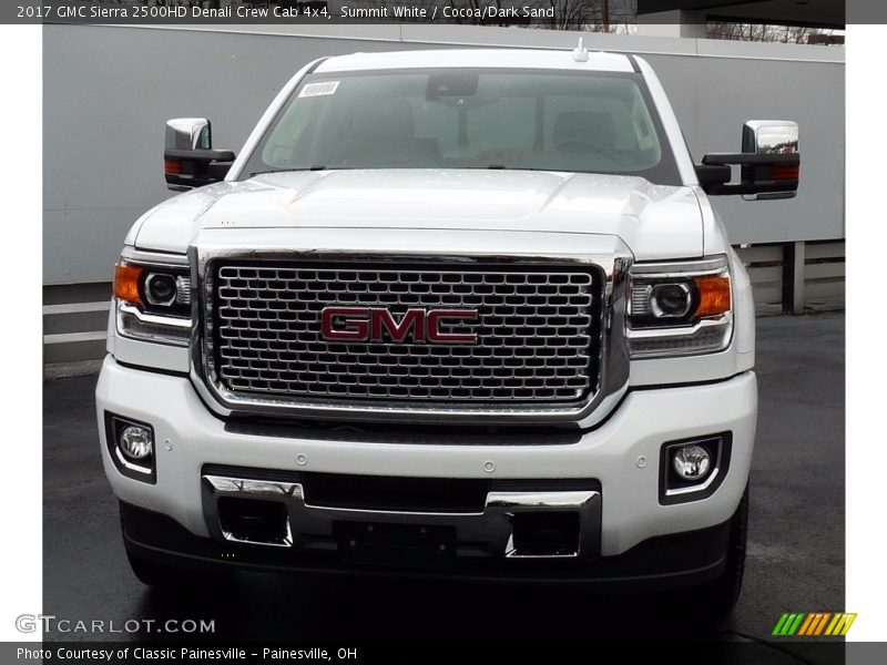 Summit White / Cocoa/Dark Sand 2017 GMC Sierra 2500HD Denali Crew Cab 4x4