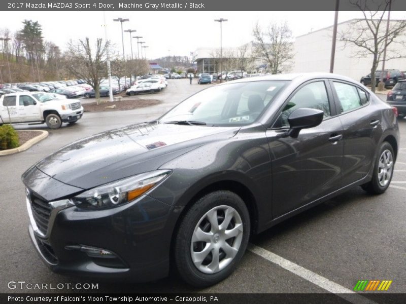 Machine Gray Metallic / Black 2017 Mazda MAZDA3 Sport 4 Door