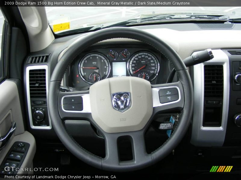 Mineral Gray Metallic / Dark Slate/Medium Graystone 2009 Dodge Ram 1500 Big Horn Edition Crew Cab