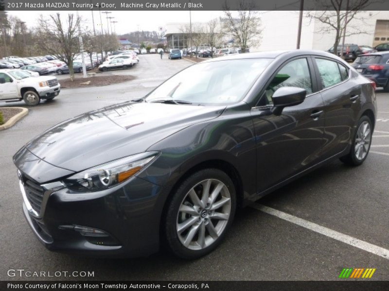 Machine Gray Metallic / Black 2017 Mazda MAZDA3 Touring 4 Door