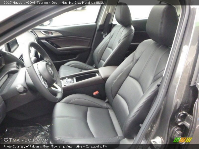 Machine Gray Metallic / Black 2017 Mazda MAZDA3 Touring 4 Door